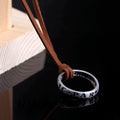 Uncharted 4 Nathan Drake Necklace Leather Chain Ring Pendant Necklace Cosplay Accessories Game Souvenir Gift