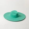 X1263 Unisex Wool Fedora Hats Ladies Fashion Casual Concave Shape Big Brim Jazz Caps Wide Brim Caps Fascinator Hats MegaBDM