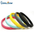 YERLLSOM Cheap Customized Folk Art Tear Resistant Silicone Bracelet Personalized Debossed Design for Girls Boys Promotional