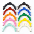 Meetee BS863 8.5cm Plastic Semi-round Women's Handbag Frame Purse Holder DIY Sewing Decorative Accessories Colorful Bag Handle