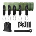 100Lbs 150Lbs 200Lbs 300Lbs Durable Latex Resistance Tube Set - Premium 11 Piece Fitness Bands Tube