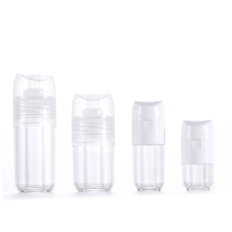 Free Sample of Skin Care Serum Plastic Bottles Mini Size 2ml 3.5ml Essence Liquid Cosmetic Packaging 8ml Double Chamber Bottle