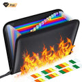 New A4 Size Expanding File Folder Storage Bag Fireproof and Waterproof for Documents Rainbow Storage