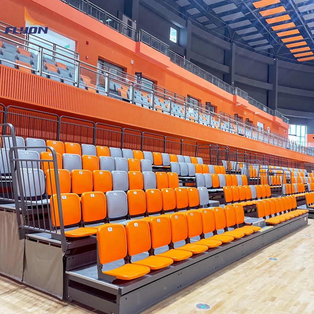 Indoor Use Telescopische Tribune Dmontable System Retractable Bleachers Seats Retractable Telescopic Bleachers Chairs