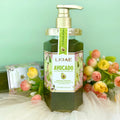 LKIAE 500ml Carotene Avocado Oil Gentle Moisturizing Anti-oxidation Cleansing Repairing Skin Cells Whitening the Skin Shower Gel