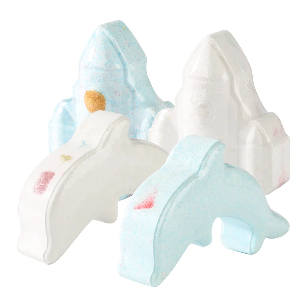 Hot Sell 1Pc Colorful Fizzy Bath Ball Dolphin-Shaped Dolphin-Shaped Kids Bth Bomb Fun Handmade Natural Large Rainbow Bath Bomb