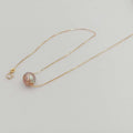100% Nature Edison Pearl AA Grade Pendant 8-10 MM Baroque Shape High Luster Pearl 925 Silver Gold Plated Box Chain 18 Inch