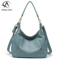 Andong Leather Simple Shoulder Bag for Women Genuine Cow Leather Elegant Simple Crossbody Multifunction Ladies Girl Handbag