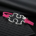 Autism Awareness Suede Leather Bracelet Puzzle Piece Charm Bracelet