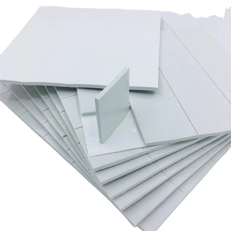 Free Sample Wholesale 15*15*4+1MM White EVA Rubber Self Adhesive Foam Glass Separator Pads