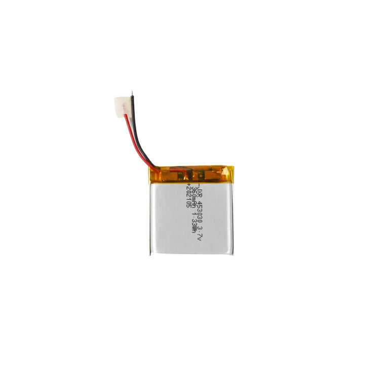 Small Ultra Thin Rechargeable Li Polymer Battery 3.7v 453030 350mah 360mAh High Discharge Rate Lithium Polymer Cells Pack