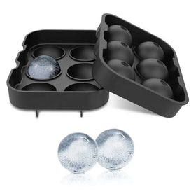 Round BPA Free Cube Trays Ice Spheres Cube Maker Silicone Ice Ball Mold for Cocktail Whiskey