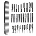 Custom Logo Black Straight High Heat Resistance Hairdressing Hair Comb Carbon Fiber Cutting Combs