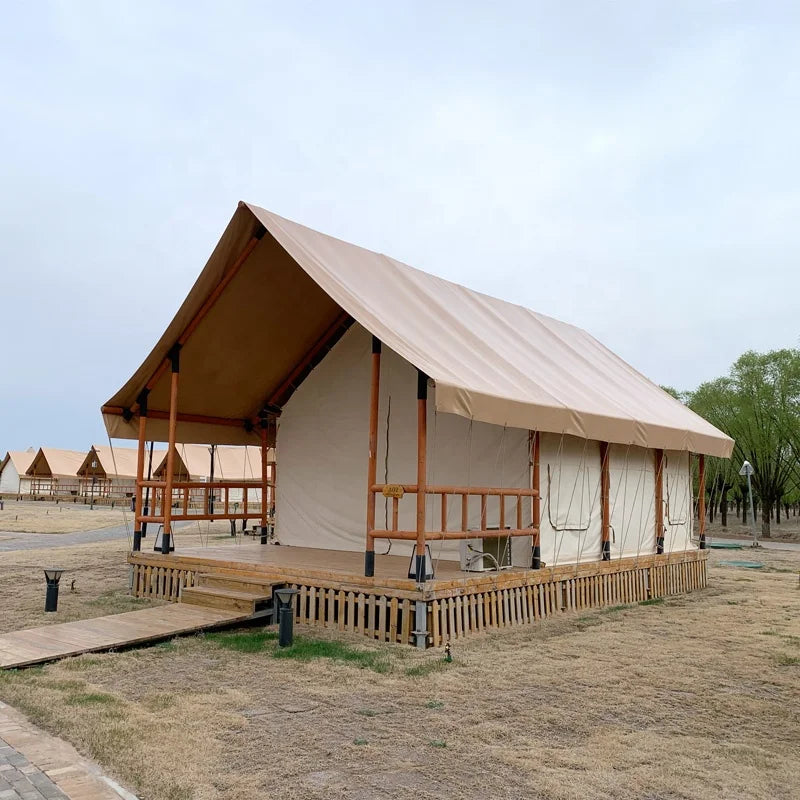 Outdoor Hospitality Glamping Tent Luxury Safari Lodge Canvas Resort House for Sale