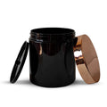 Wholesaler Amber clear Black Solid Plastic Cosmetics Container Jar with Aluminum/plastic Lid