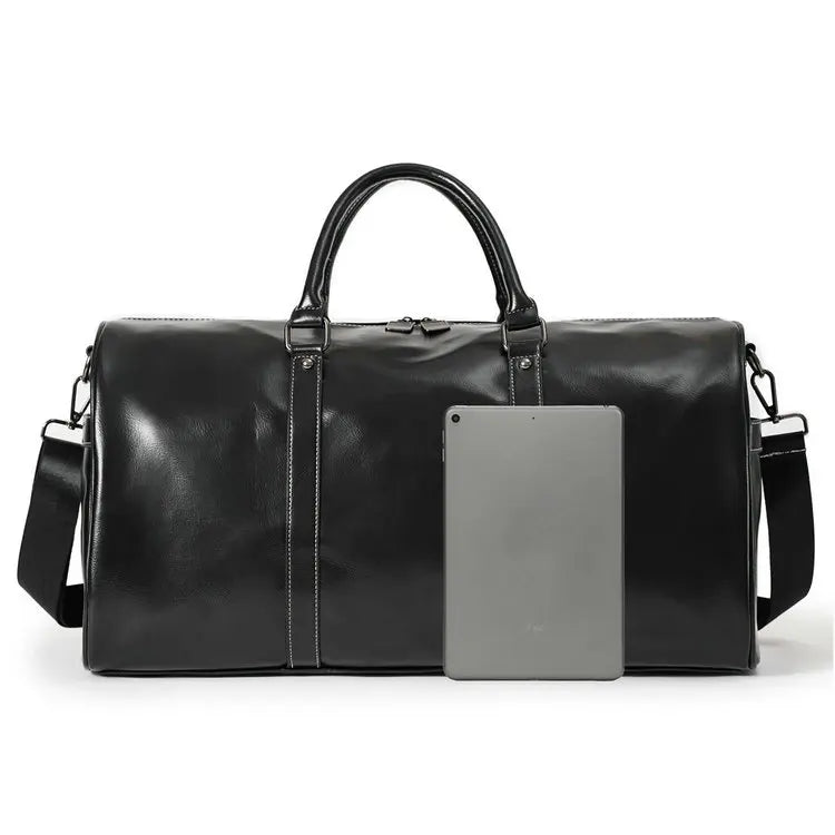 Suite Case Large Laptop Pu Leather Sport Side Chest Sling Crossbody Luggage Travel Shoulder Messenger Bag for Men Women