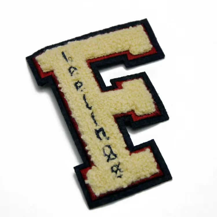 Custom Iron on Embroidery Towel Chenille Patches for Clothing
