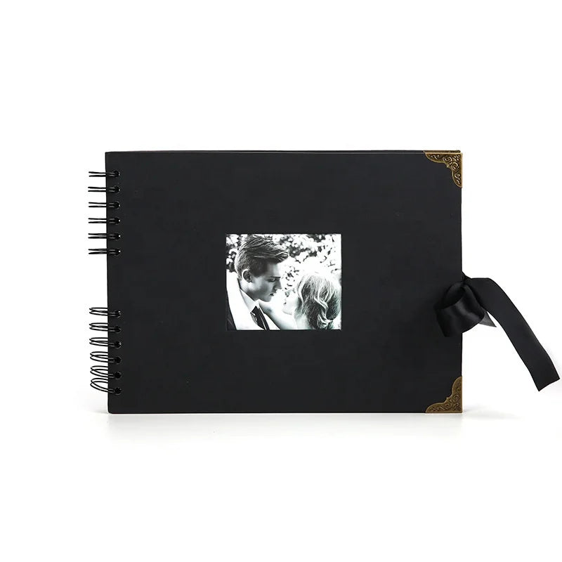 Factory Wholesale Custom DIY Scrapbook Album Set Windowed Cover Design Gift for Couples or Friends