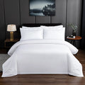 Luxury Bedding Set 400TC Twin Queen King Size Bed Linen Customized Embroider 100% Cotton Hotel Fitted Flat Bed Sheet Sets