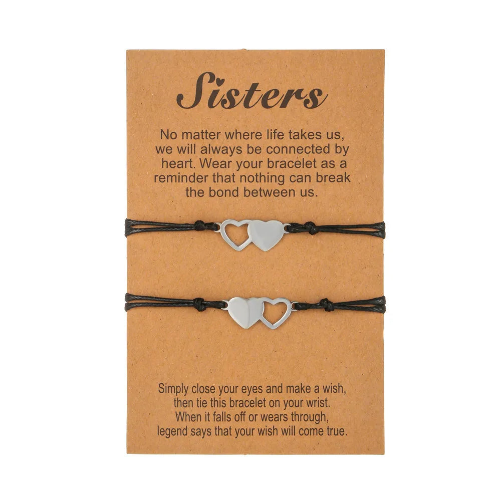 New Fashion Stainless Steel Friendship Bracelet Mom and Daughter Family Bracelet