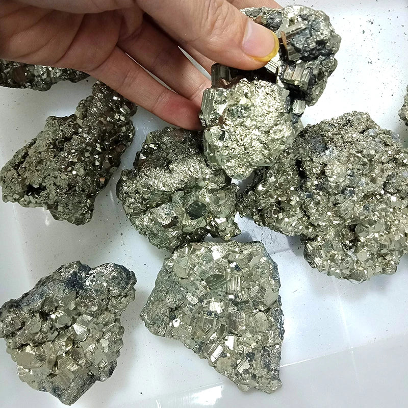 Bulk Wholesale Natural Raw Rough Pyrite Ore Specimen Crystal Stone Iron Suifide for Decoration