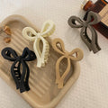 European Elegant Fashion Flower Matte Hair Claw Clamp Large Solid Color Simple Hair Claw Clips Woman Girls Hair Accessories