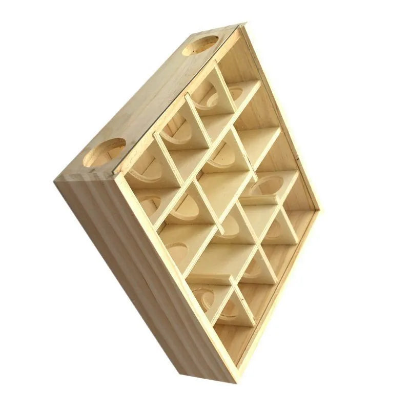 Eco-Friendly Solid Wood & Glass Multi-functional Hamster Maze Carton Packed