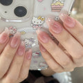 Wholesale 3607 Blush Ombre Pure Charm Short Ballet Nails False Nails Press on Nails Artificial Fingernails Customize