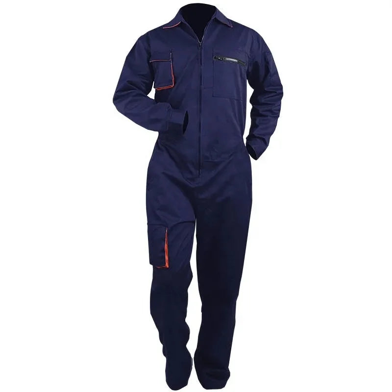 Wholesale Anti-Static Flame Dust-Proof Work Coveralls Cotton Safety Gear Embossed Hand Drawn Design Waterproof Mining Coverall