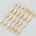 M838 Mini Metal Zircon DIY Connector 20pcs/Lot Wholesale for Women Jewelry Making Earring Necklace Accessories