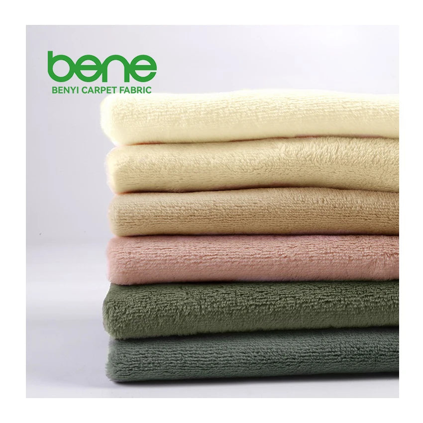 Manufacturer Custom Luxury Knit Flannel Fleece Fabric Imitation Cashmere Double Sided Polyester Fleece Fabric for Blankets