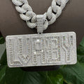 Cadermay Iced Out Custom Letter Pendant 925 Silver Baguette Moissanite Pendant Initial Letter Pendant Hip Hop Jewelry
