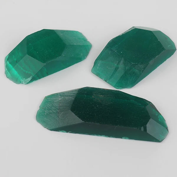 Starsgem Unpolished Lab Emerald Zambia Loose Emerald Rough Green Emerald