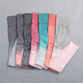 Wholesale Seamless Scrunch Butt High Waist Yoga Leggings No Front Seam 90% Nylon 10% Spandex Solid Breathable Quick Dry