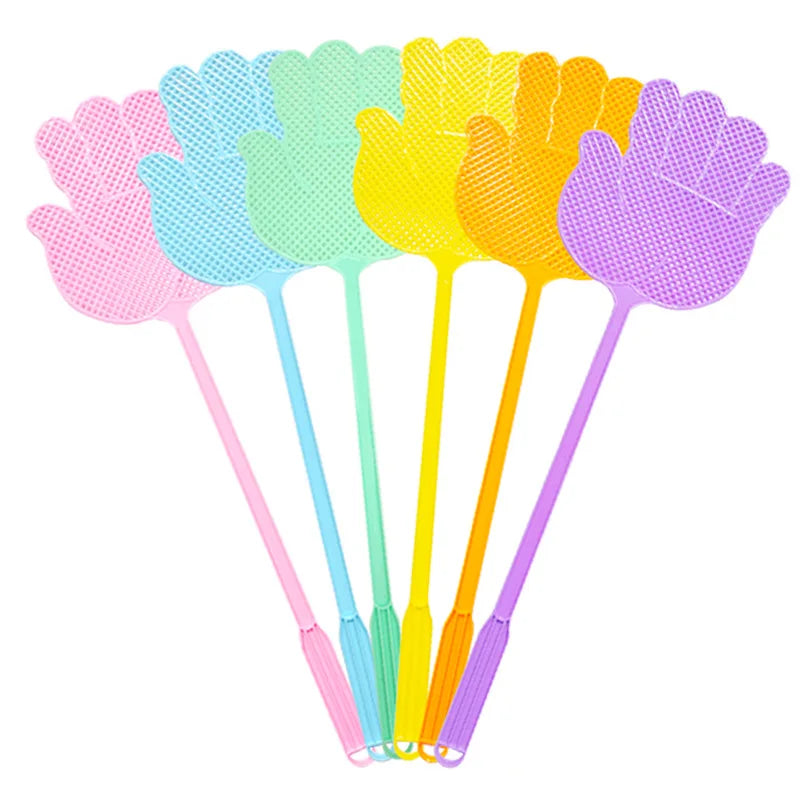 Factory Price Fly Swatter Cute Hand Pattern Plastic Lightweight Household Flapper Mosquito Bug Pest Control Tool