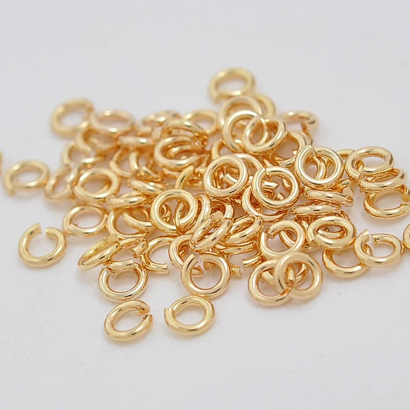 50g Each Bag OEM Factory Supplies Low-cost Small Metal Open Jump Rings for Jewelry Making Gift Key Chain Jump Rings