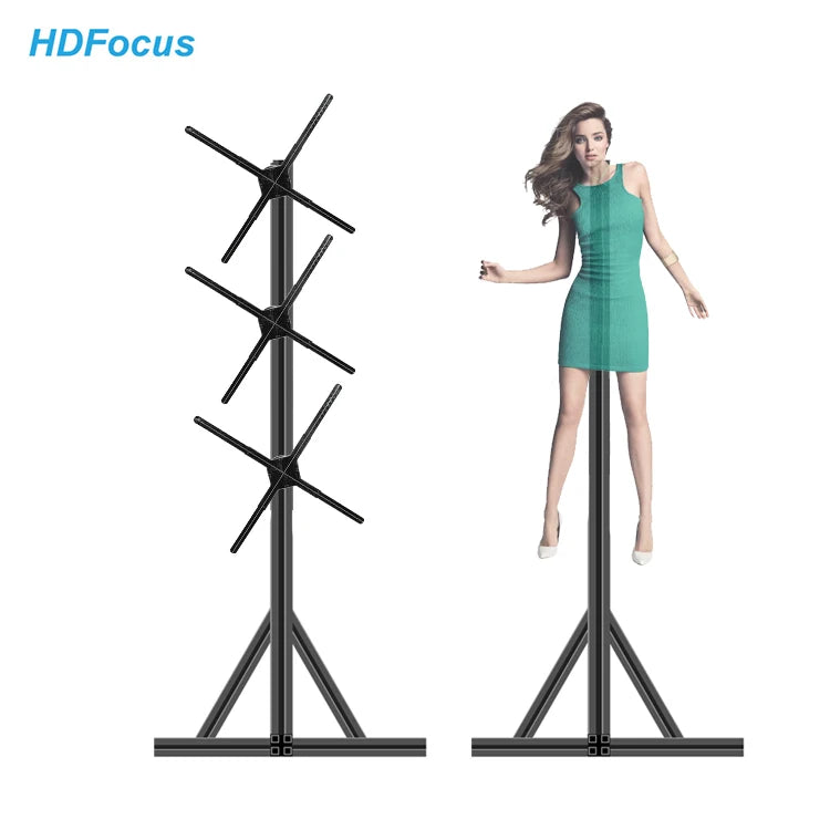HDFocus 3D Hologram Fan WiFi LED Advertising Display High Resolution Smart Holographic Projector for Shop and Event MegaBDM