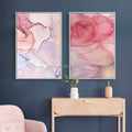 Canvas Painting Poster Wall Picture Gold and Print Modern for Guest Room Abstract Scandinavian Wall Art Home Nordic Purple Pink
