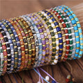 Men's Woman Natural Stone Tibetan Friendship Dainty Beads Bracelets Lovers Couples Yoga Meditation Reiki Wristband Jewelry Gifts