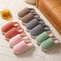 EVA Thick Bottom Ladies Trending Slippers Cotton Slippers Home Warm Plush Women Fur Slippers