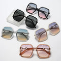 Sunglasses 2022 Luxury Big Square Frame Sunglasses Fashion Trendy Oversized Shades Sunglasses for Women Jewelry