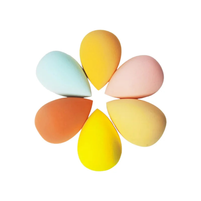 Private Label Super Soft Ice Cream Beauty Sponge Teardrop Makeup Sponge Bevel Dry and Wet Eco Makeup Sponge