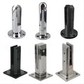 HL Frameless Glass Railing Spigots Stainless Steel Modern Durable Water Resistant Stair Villa Hotel Balcony Fence Floor Mounting