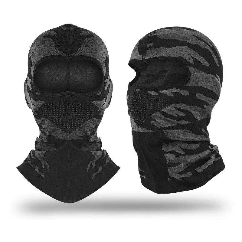 GECKO MASTER Unisex Adults Nylon Balaclava with Full Facemask Digital Printing Camouflage for Outdoor Ski Sports