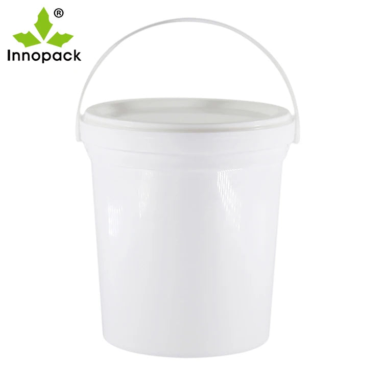 300ml/500ml/750ml/1l/2l/3l/4l/5l Plastic Bucket With Lids Clear White Pp Ice Cream Curry Cookie Coffee Storage Food Containers