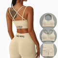 2022 Seamless Activewear Sportswear Outfit Ladies 2 3 4 5 Piece Set Women Workout Yoga Gym Fitness Sets Suit