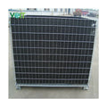 Medium Duty Stackable Metal Storage Collapsible Steel Wire Mesh Bulk Basket
