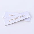 Factory Custom End Fold Damask Labels High Density Garment Neck Label White Satin Clothes Woven Label for Clothing