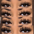 3D Faux Mink D Curl Russian Volume Strip Lashes Wholesale Russian Strip Lashes D Curl Russian Lashes Strip