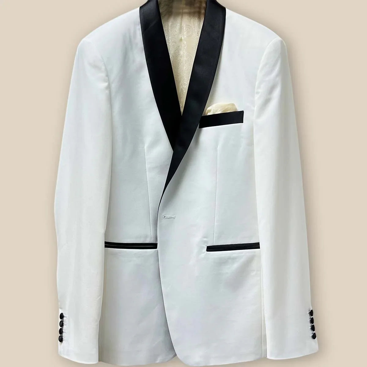 Custom High-End Men's Tuxedo Set 130s Wool and Mohair Single-Breasted Suits Casual Business Style Jacket & Pants for Summer